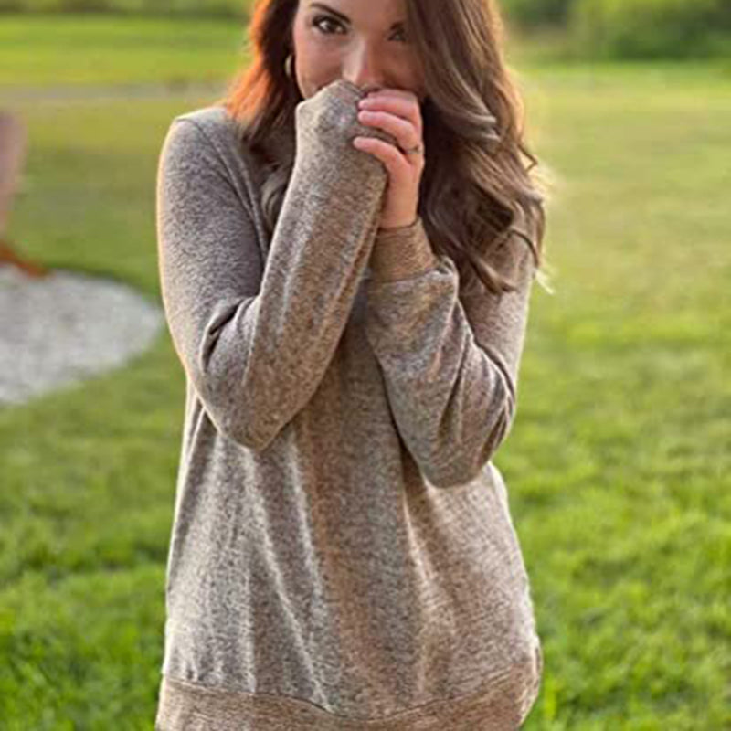 Multicolor Loose Split Top