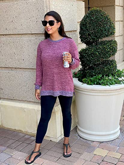 Multicolor Loose Split Top