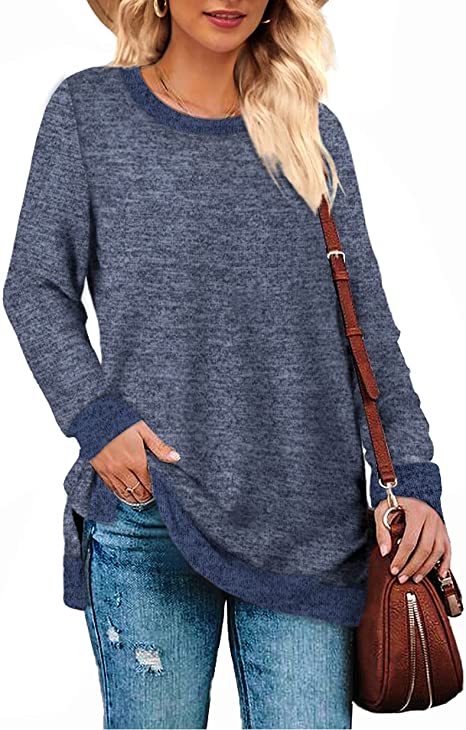 Multicolor Loose Split Top