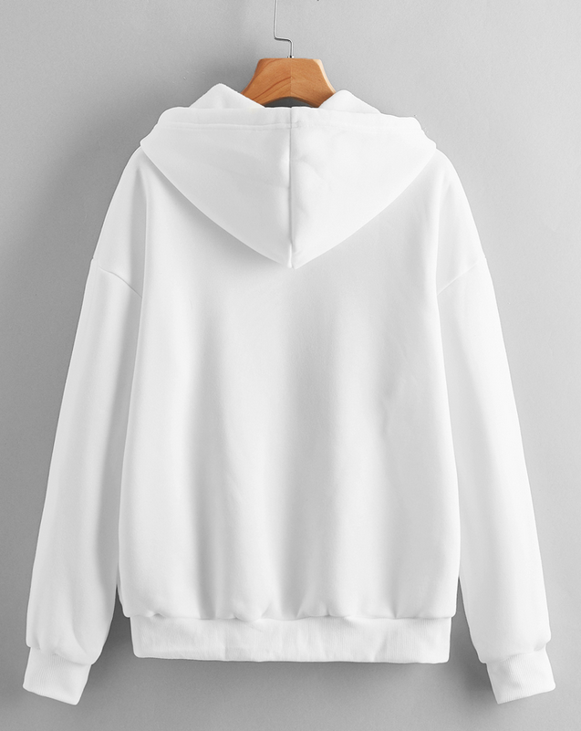 Solid Color Zipper Hoodies