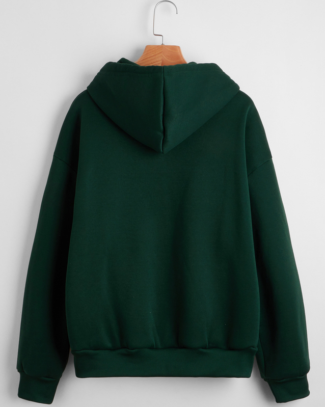 Solid Color Zipper Hoodies