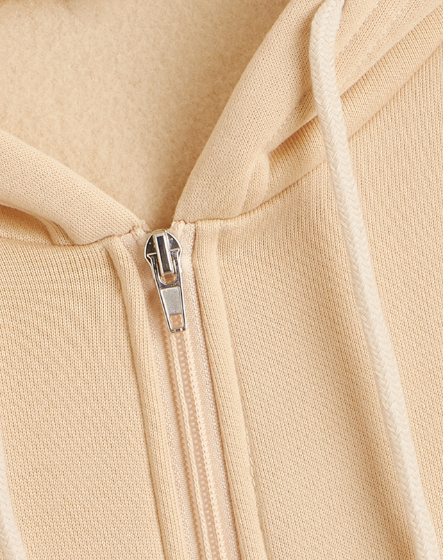 Solid Color Zipper Hoodies