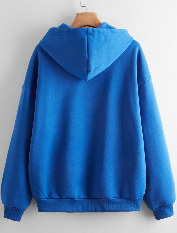Solid Color Zipper Hoodies