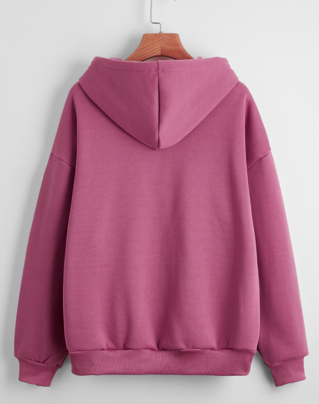 Solid Color Zipper Hoodies