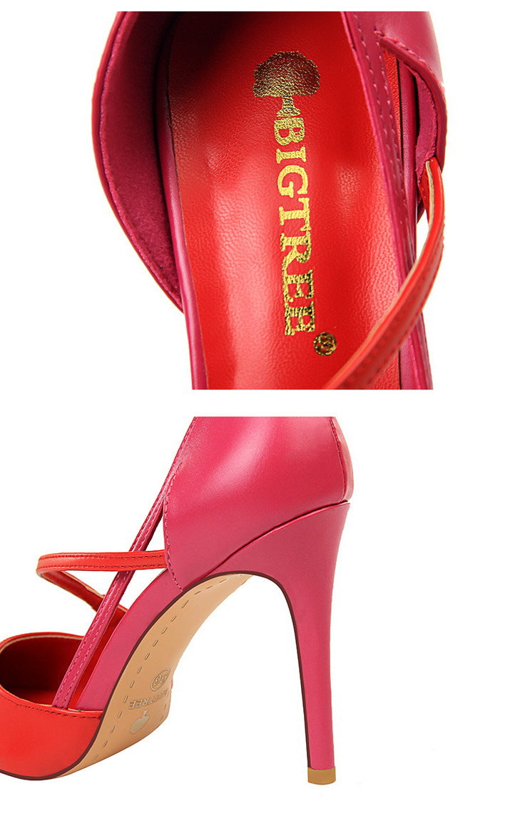 Pointed Toe Colorblock Stilettos