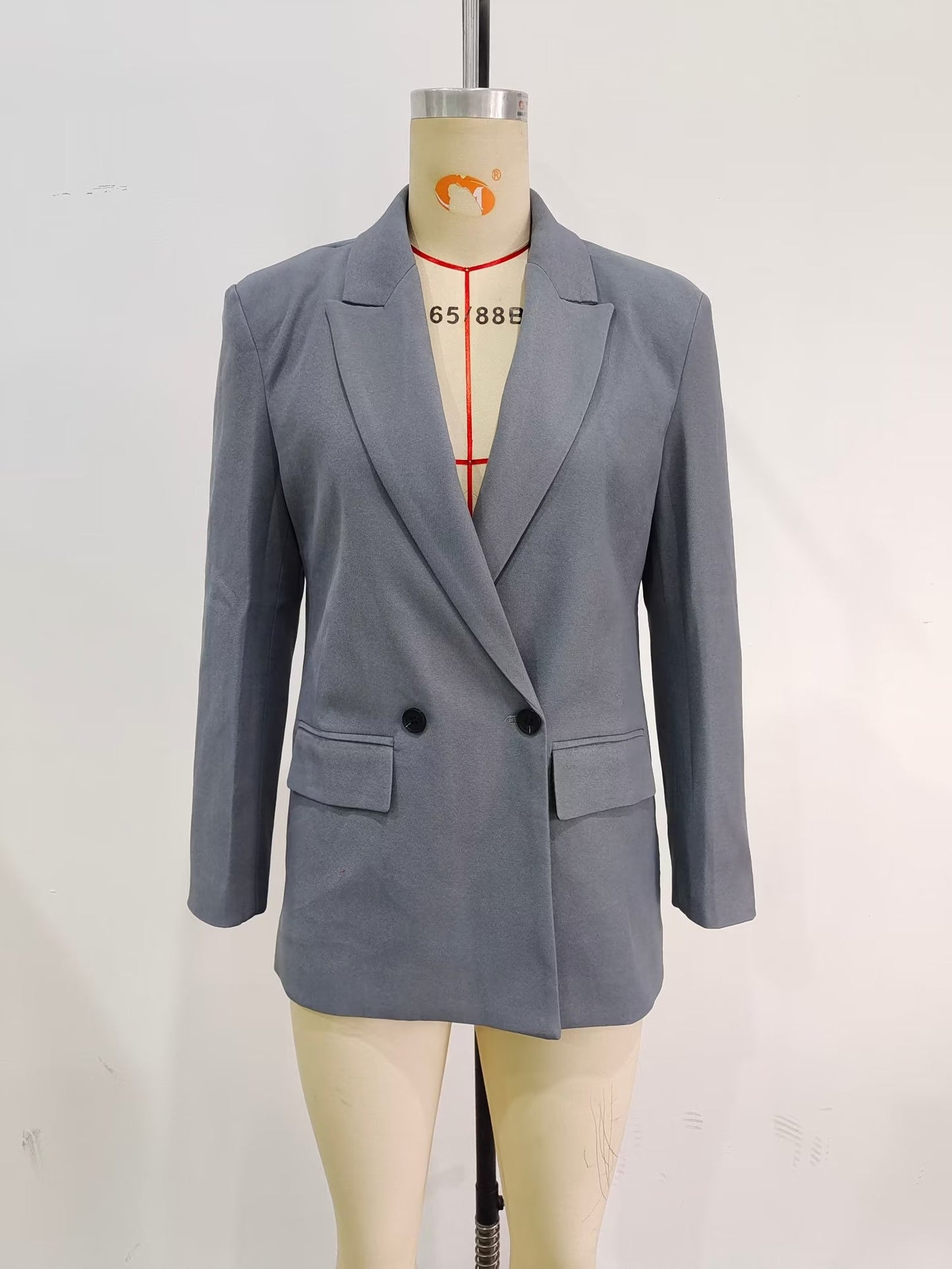 Loose Double-Breasted Blazer
