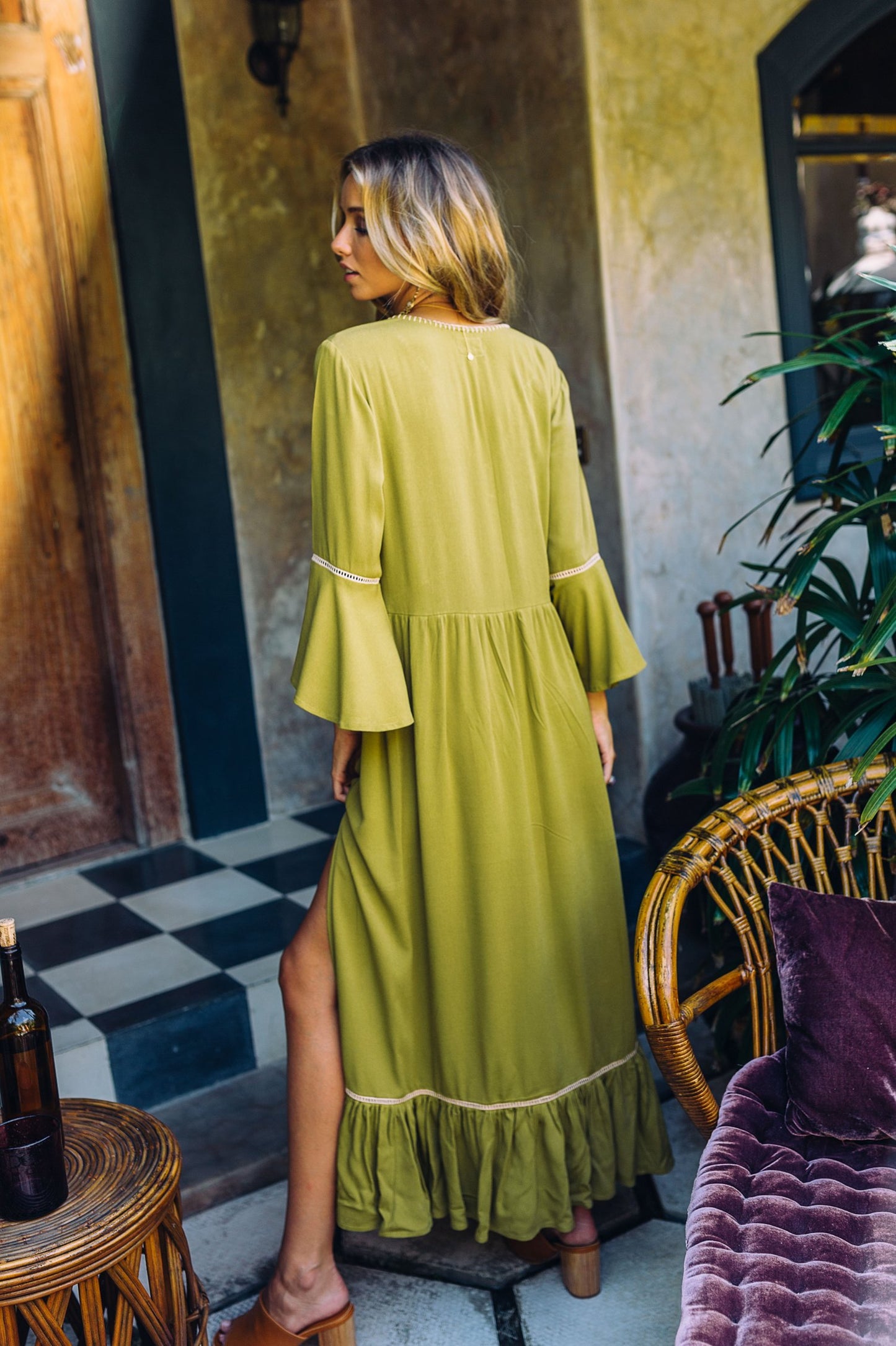 Bohemian Vacation Elegant Embroidered Slits Long Dress