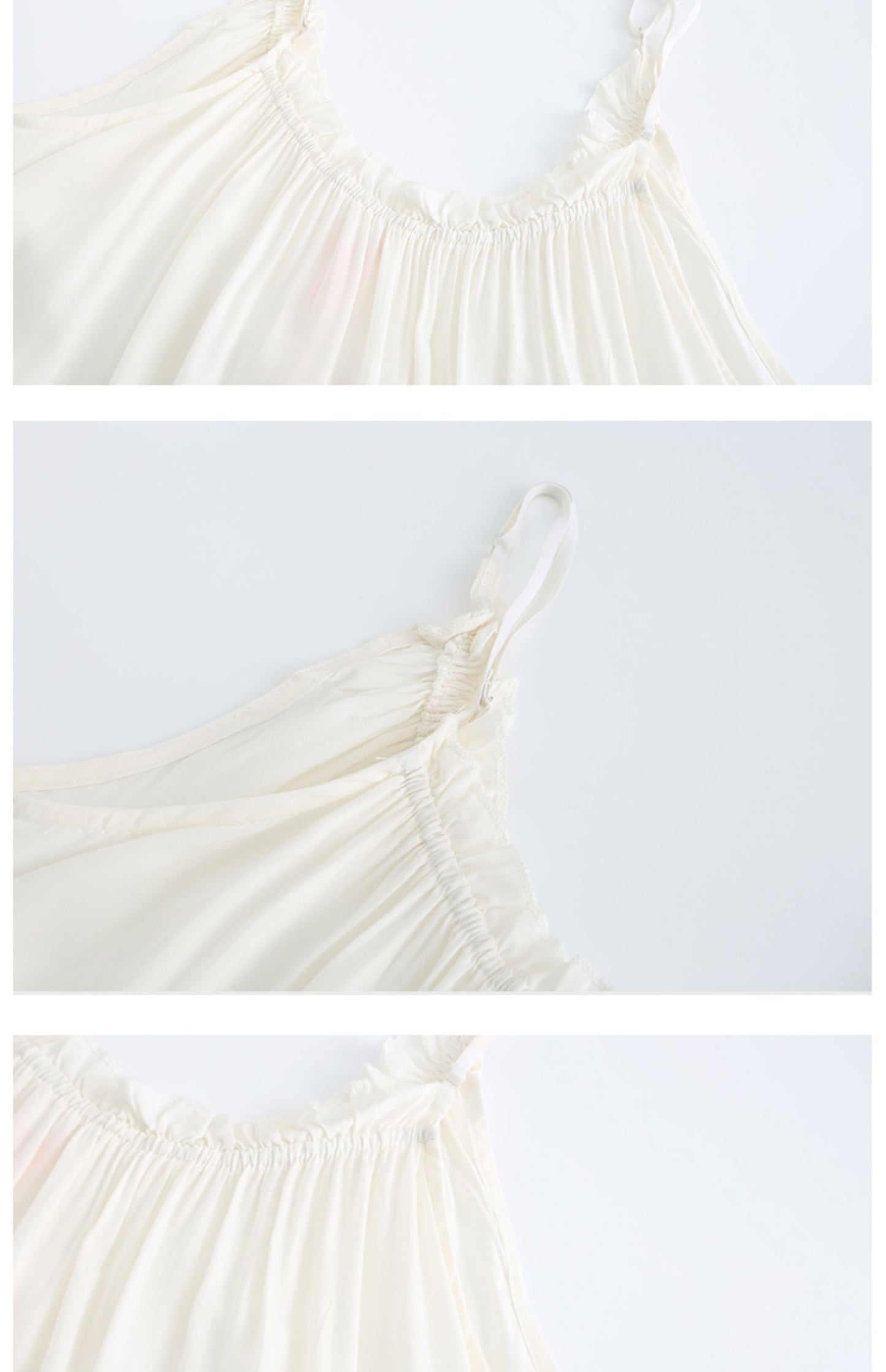 Loose Vacation Elegant Flower Embroidered Sling Dress