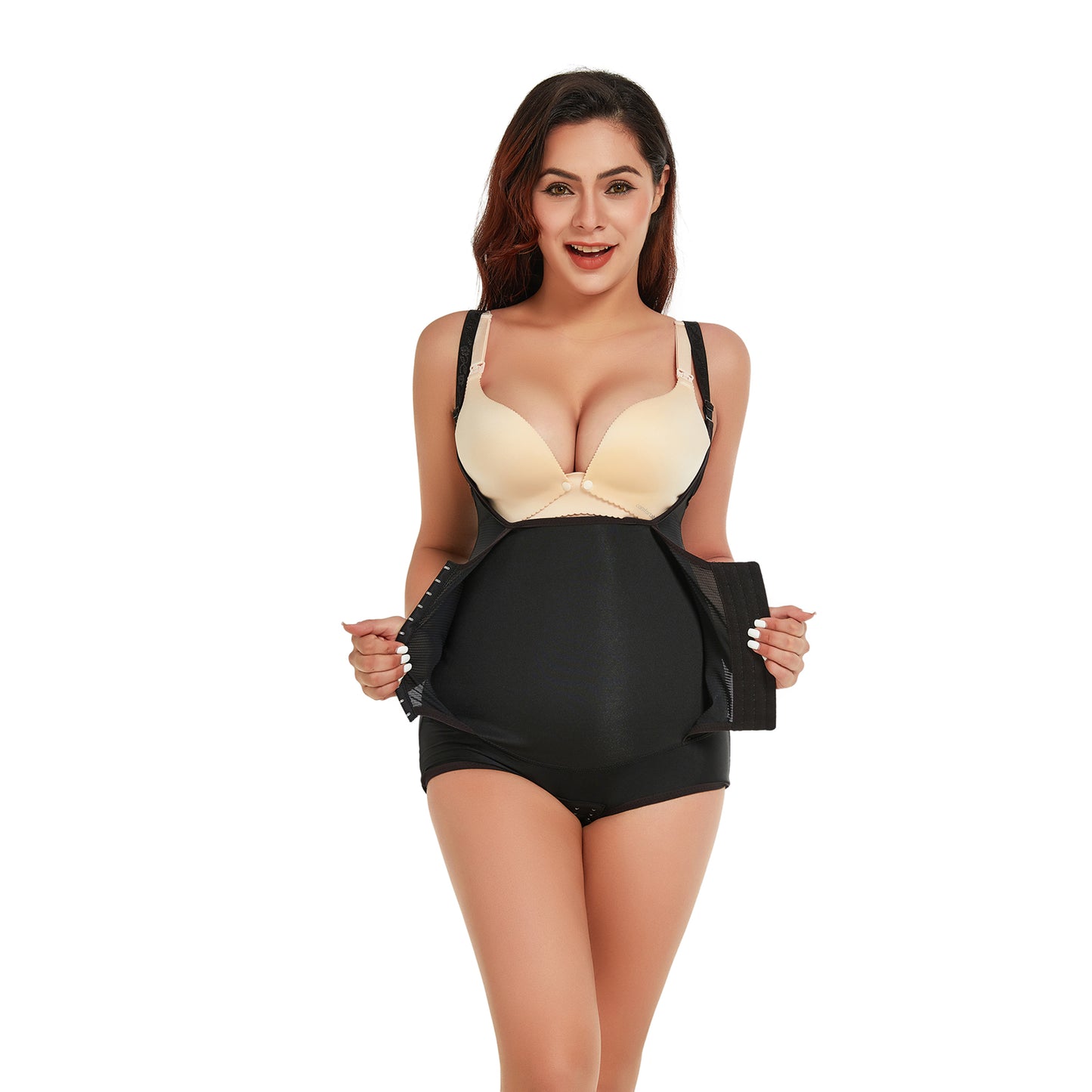 Black Jumpsuit Belly Contracting Chest Support Corset