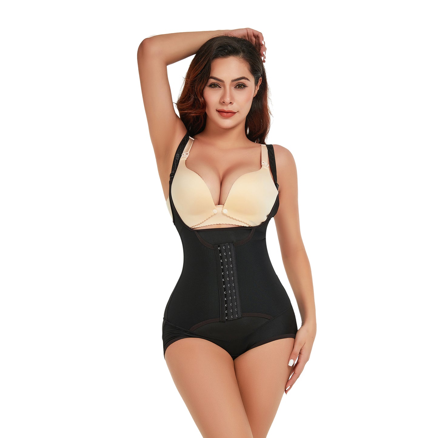 Black Jumpsuit Belly Contracting Chest Support Corset