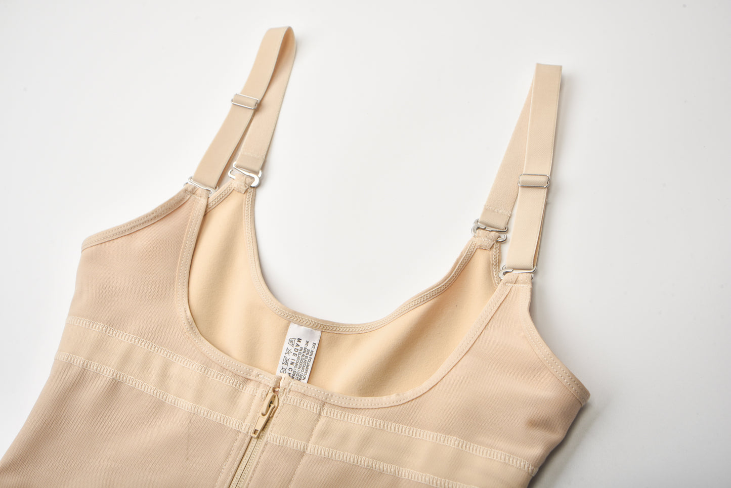 Beige Corset Belly Contracting Slimming Bodysuit