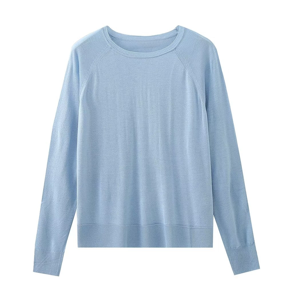 Loose Slimming Pullover Sweatshirt