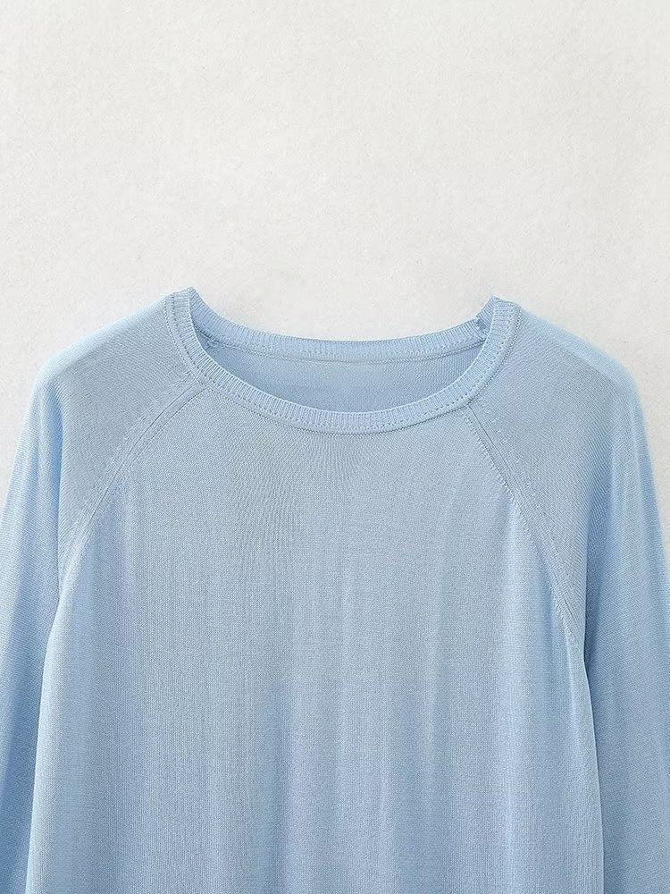 Loose Slimming Pullover Sweatshirt