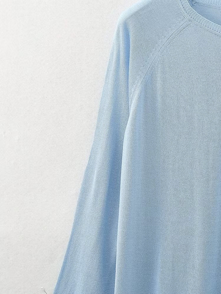 Loose Slimming Pullover Sweatshirt