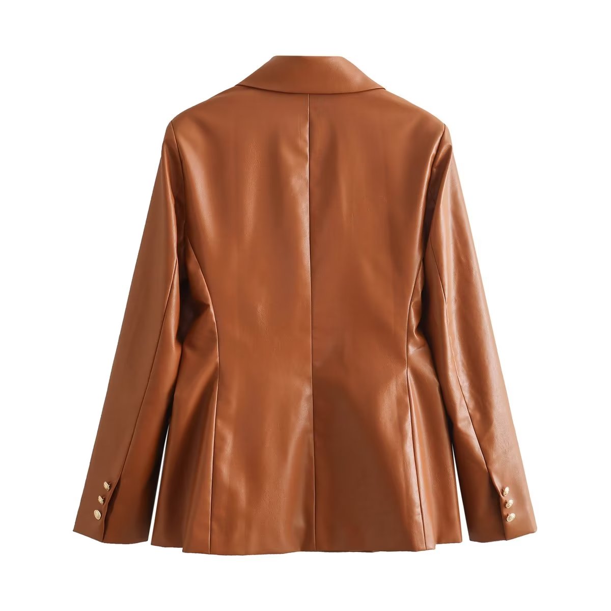 Mae Faux Leather Blazer