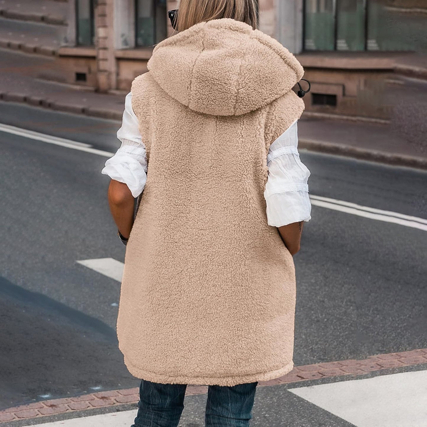 Cotton Padded Mid Length Vest