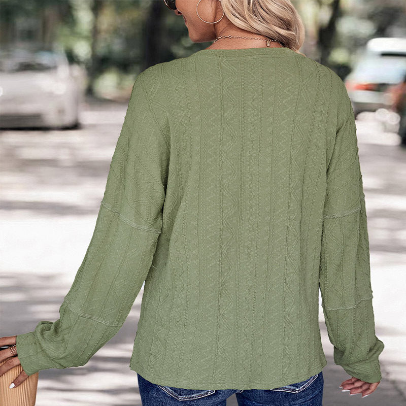 Green Long-Sleeved Top