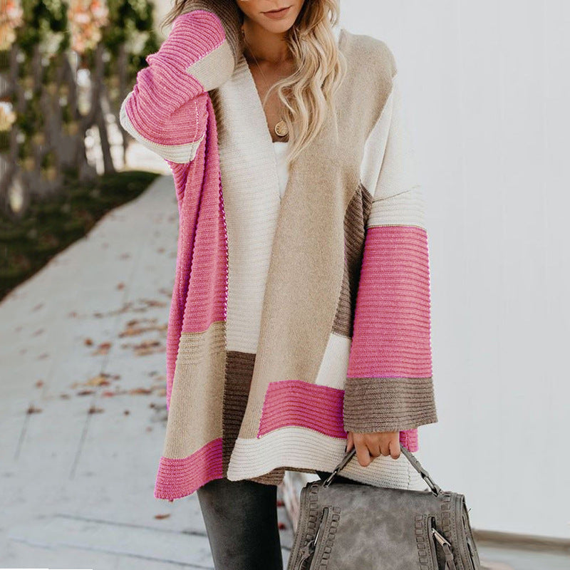 Loose Geometric Open Sweater