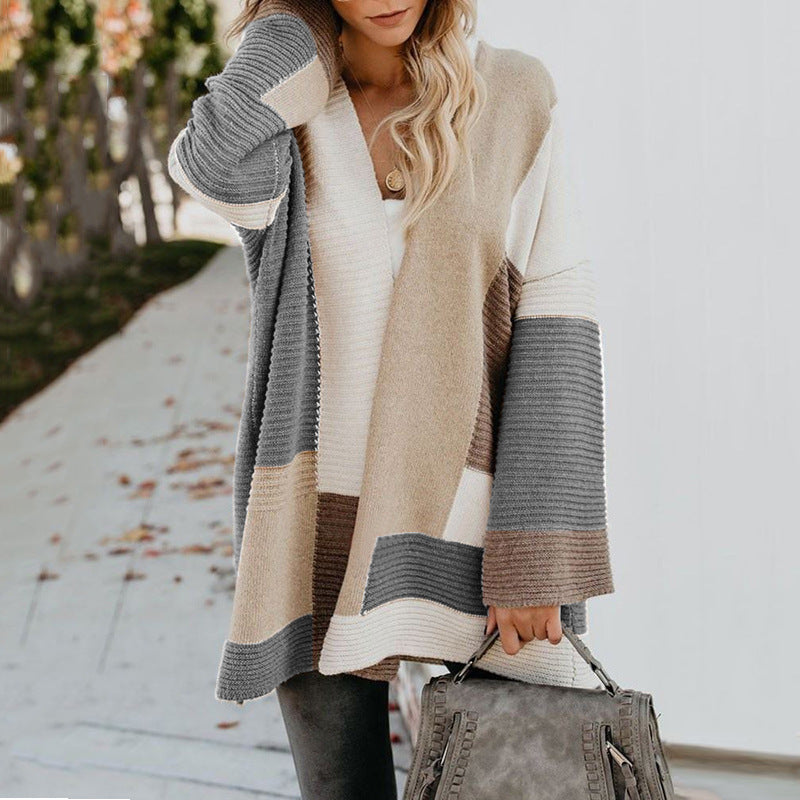 Loose Geometric Open Sweater