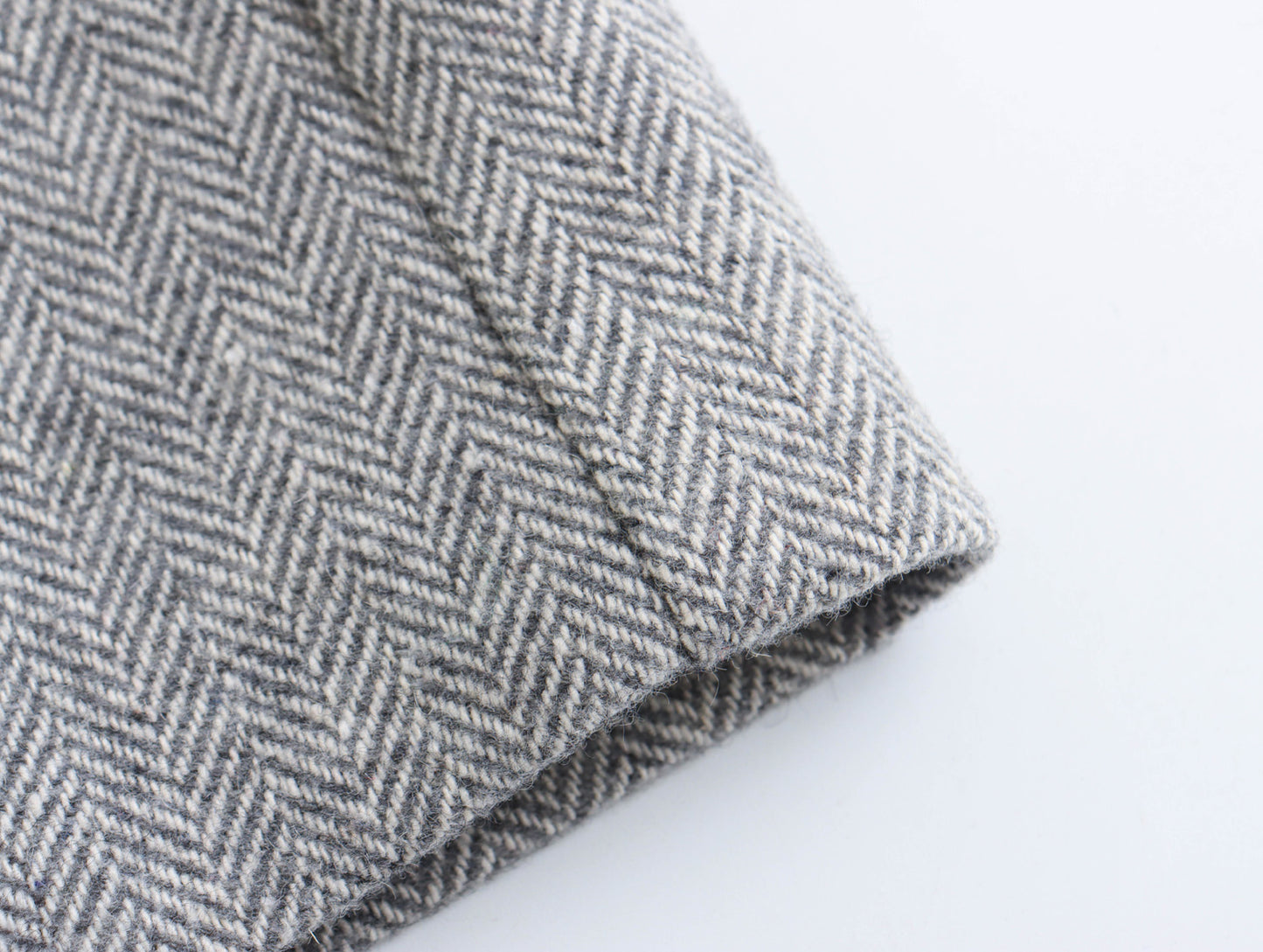 Casual Herringbone Twill Blazer