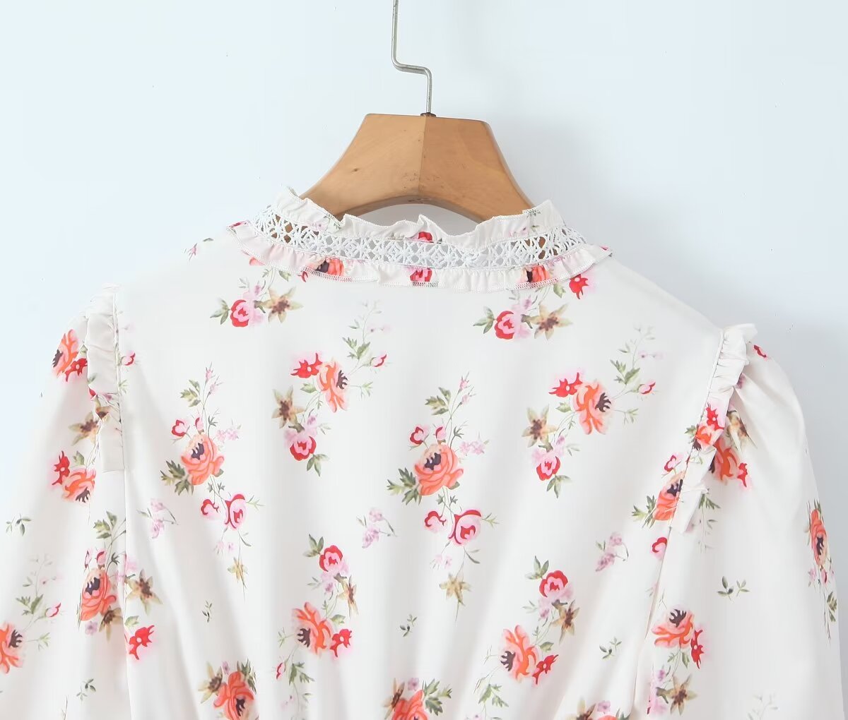 Romantic Smocking Floral Blouse