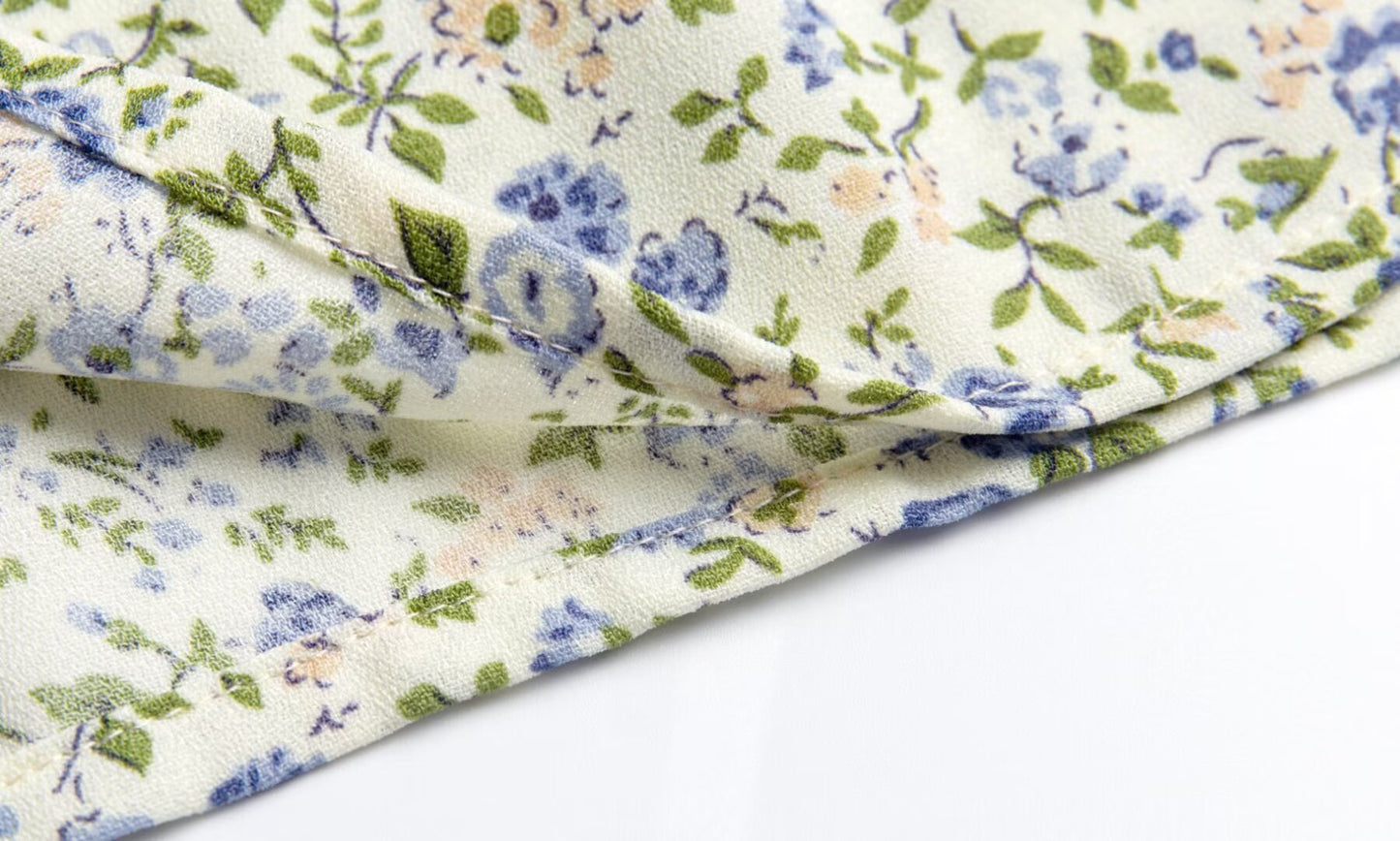French Casual Floral Skirt