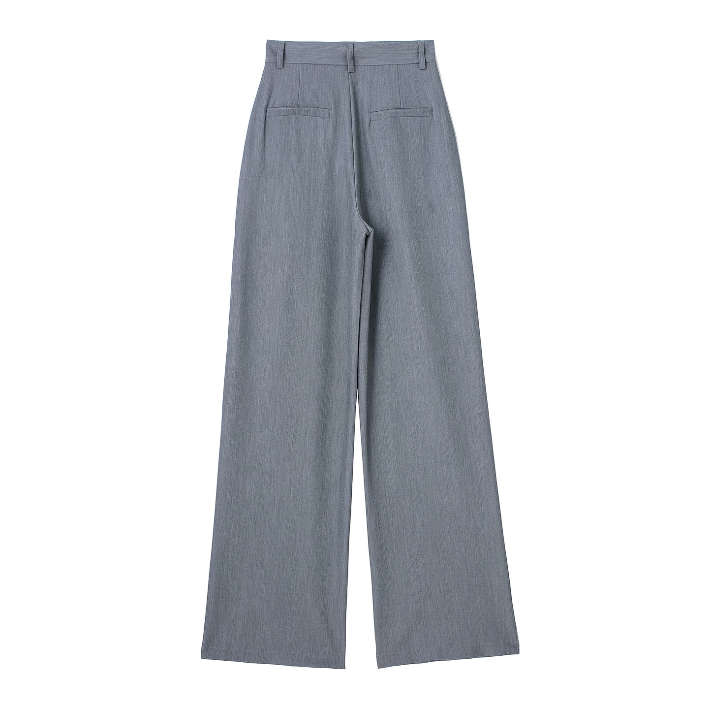 Loose Front Pleated High Waisted Trousers