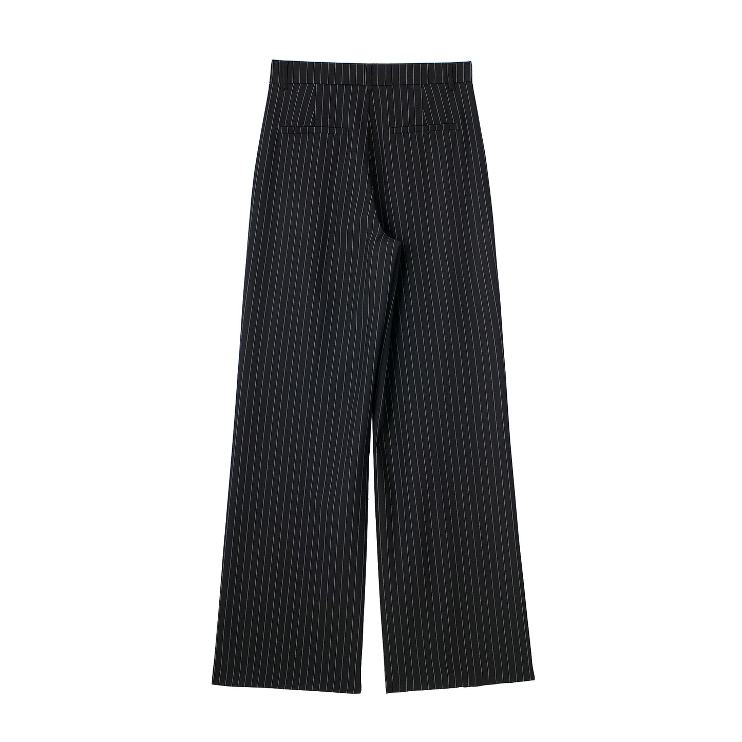 Loose Front Pleated High Waisted Trousers