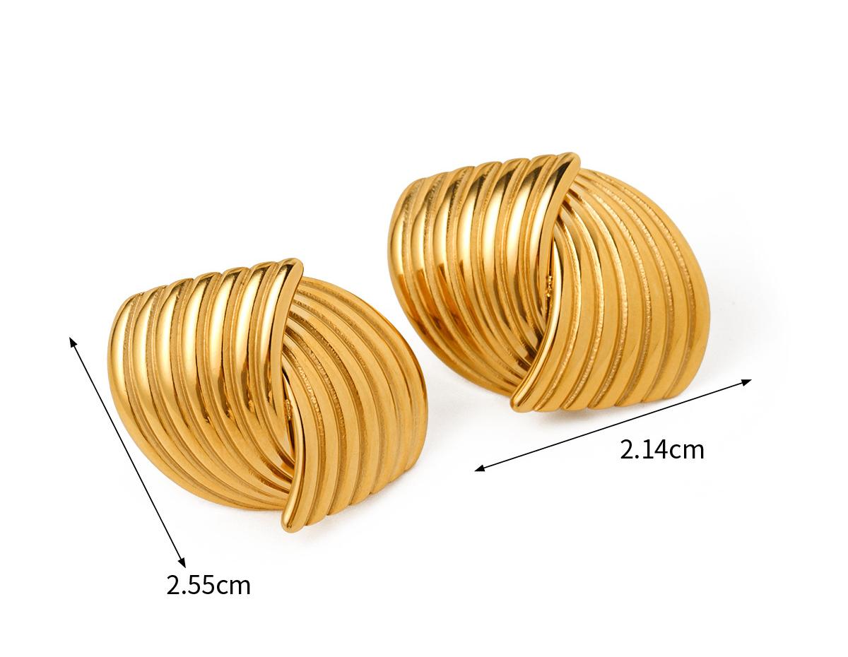 Striped Texture Staggered Studs