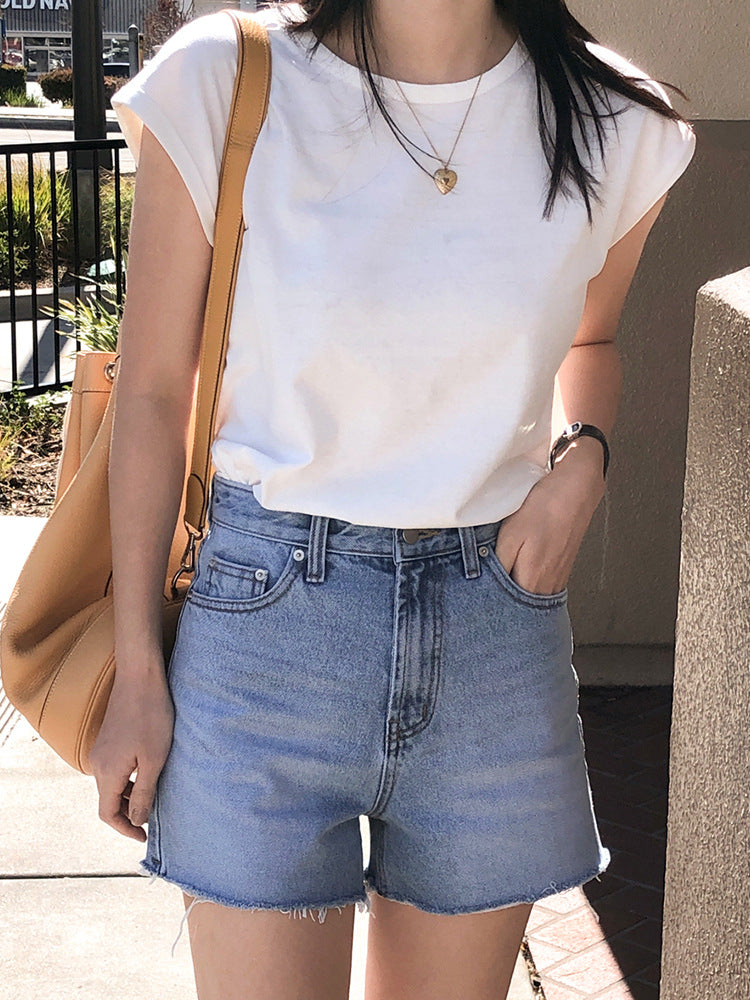 Cotton round Neck Loose T shirt