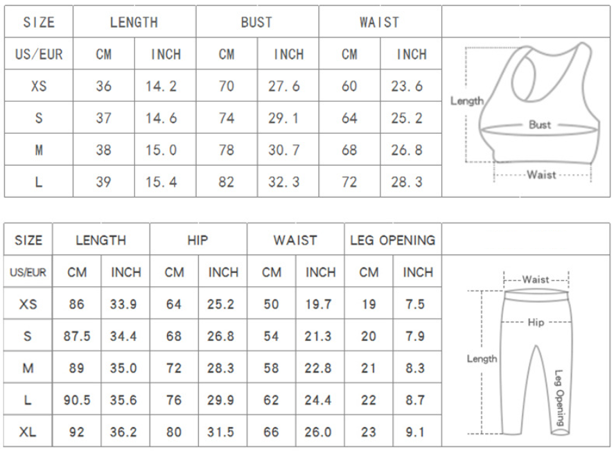 Sportswear Two Piece Set with Chest pad