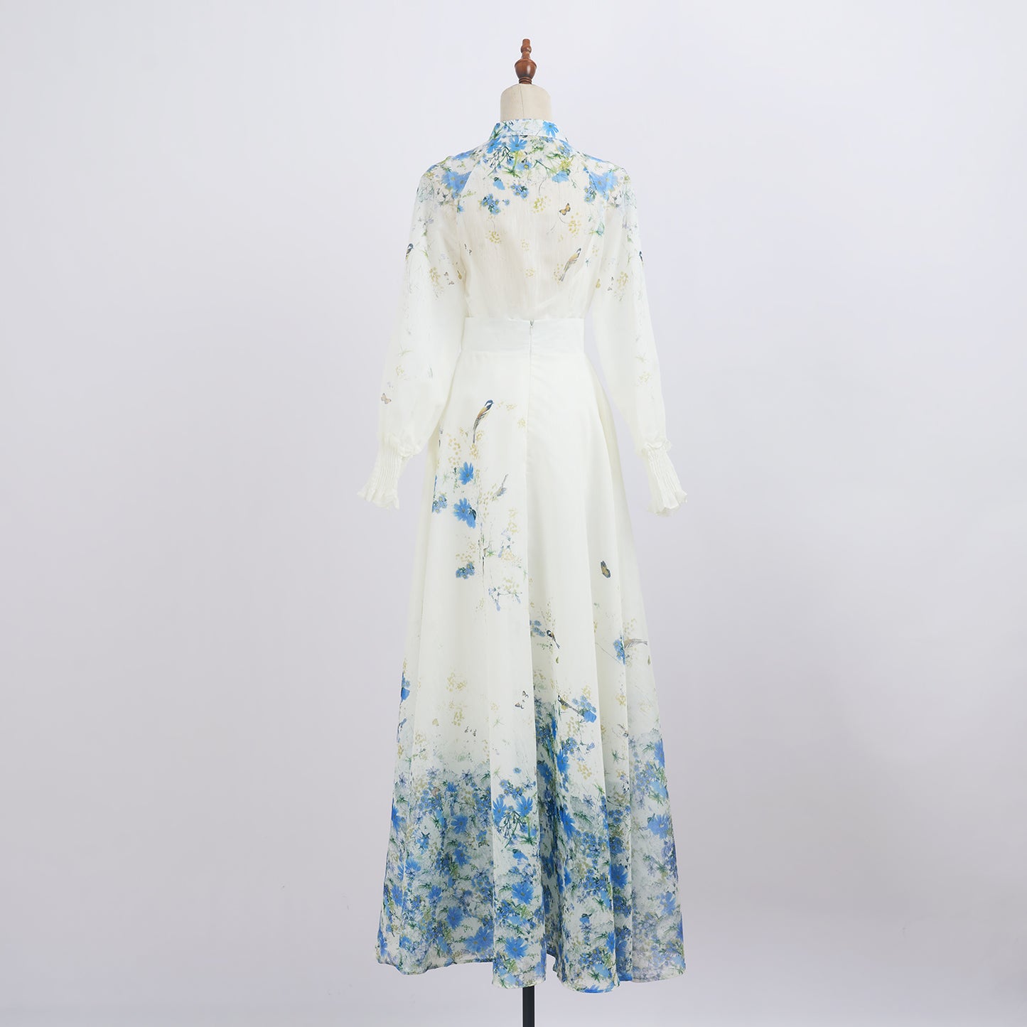 Lantern Long Sleeve Printed Shirt & Skirt Set