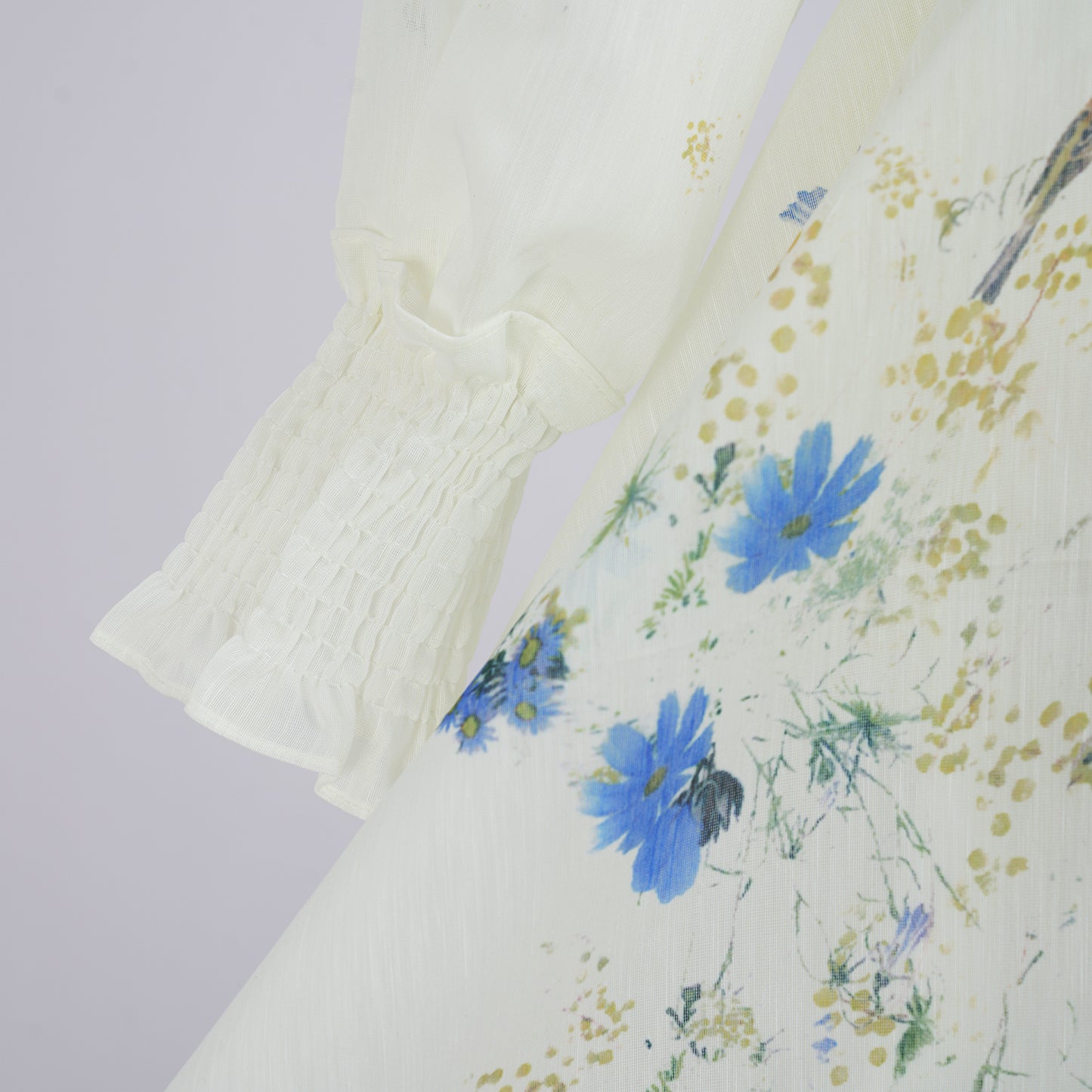 Lantern Long Sleeve Printed Shirt & Skirt Set