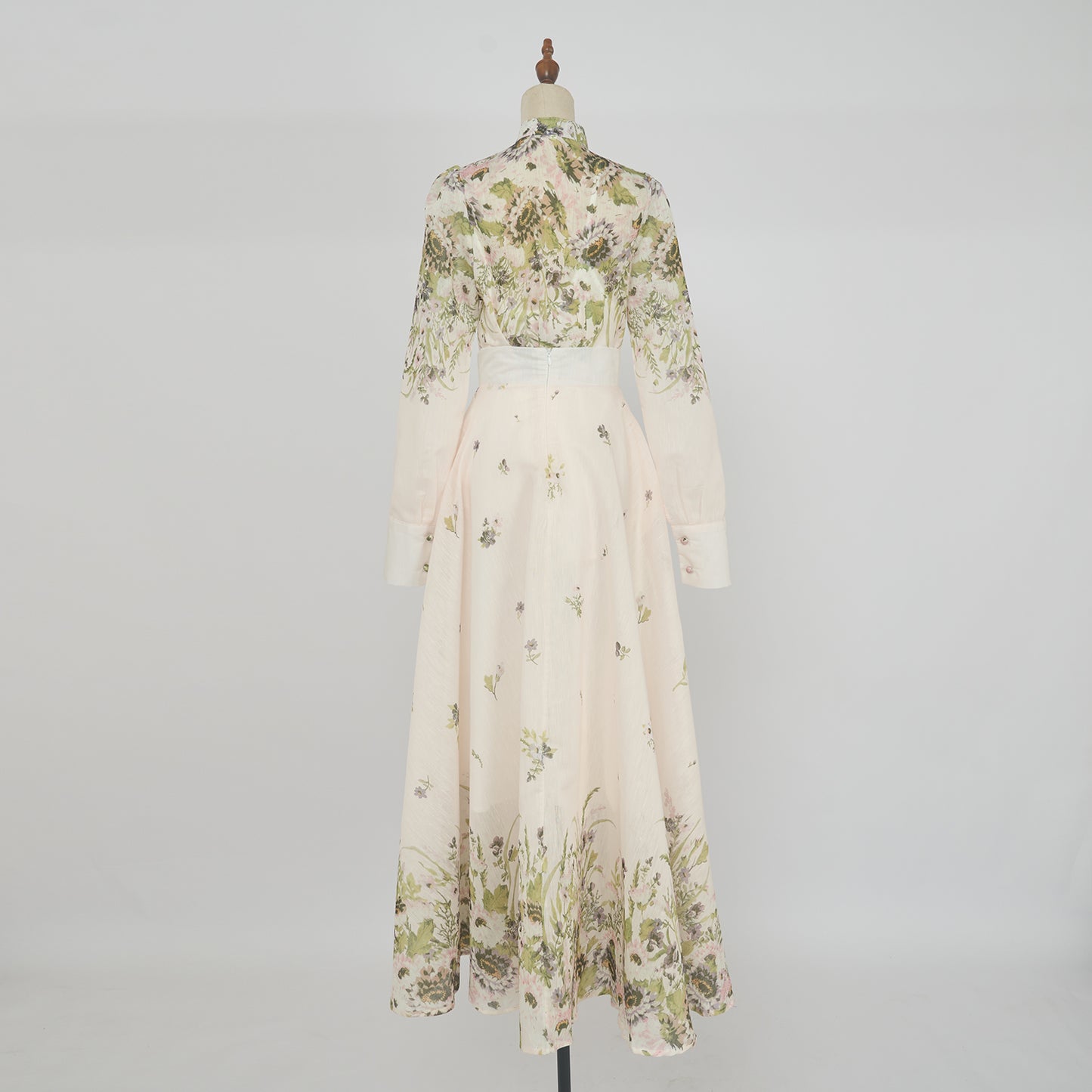 Colorful Floral Slip Skirt & Blouse Set
