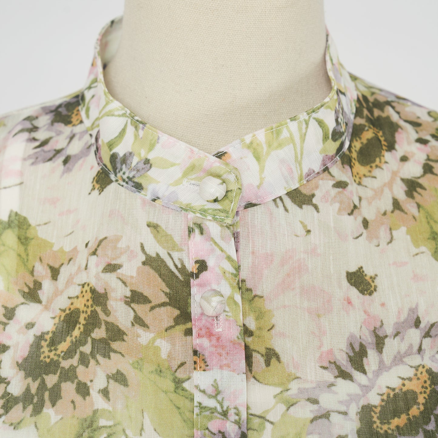 Colorful Floral Slip Skirt & Blouse Set