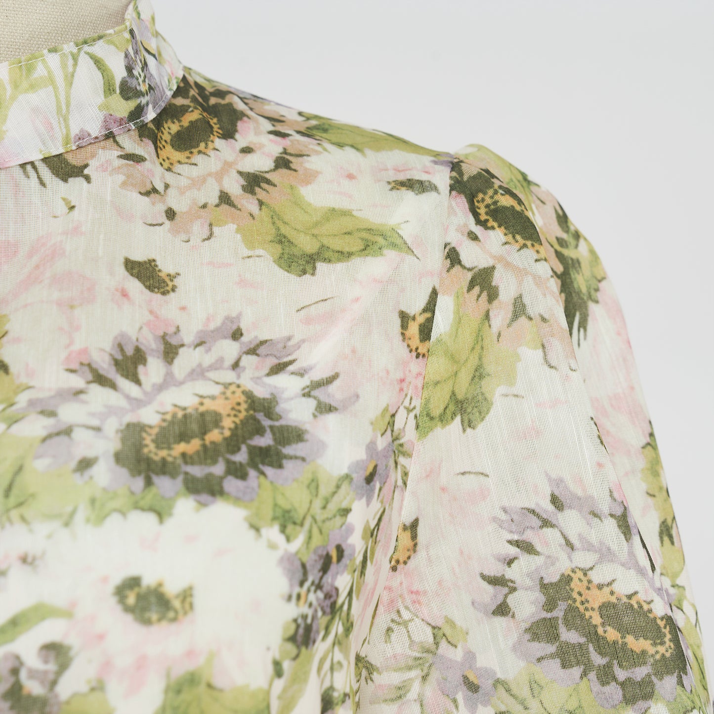 Colorful Floral Slip Skirt & Blouse Set