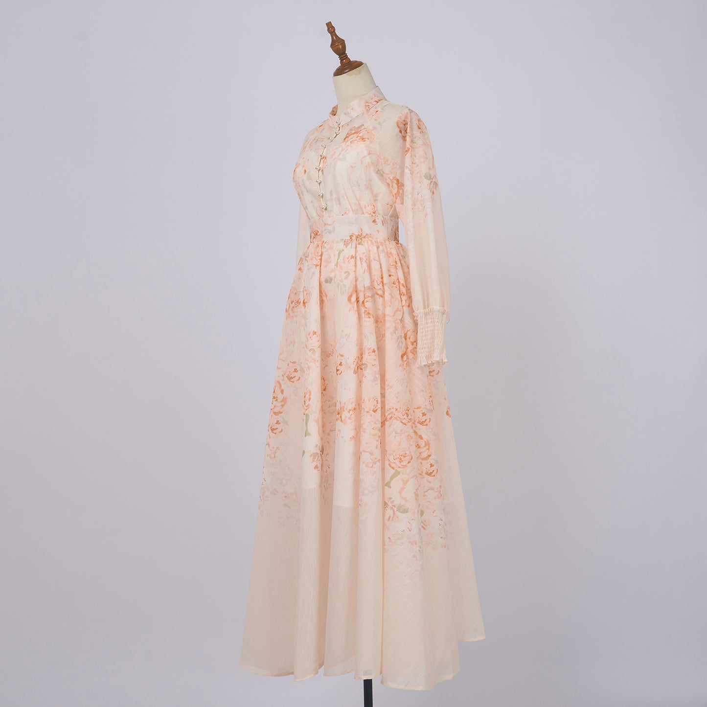 Blouse & High Waist Midi Skirt Set