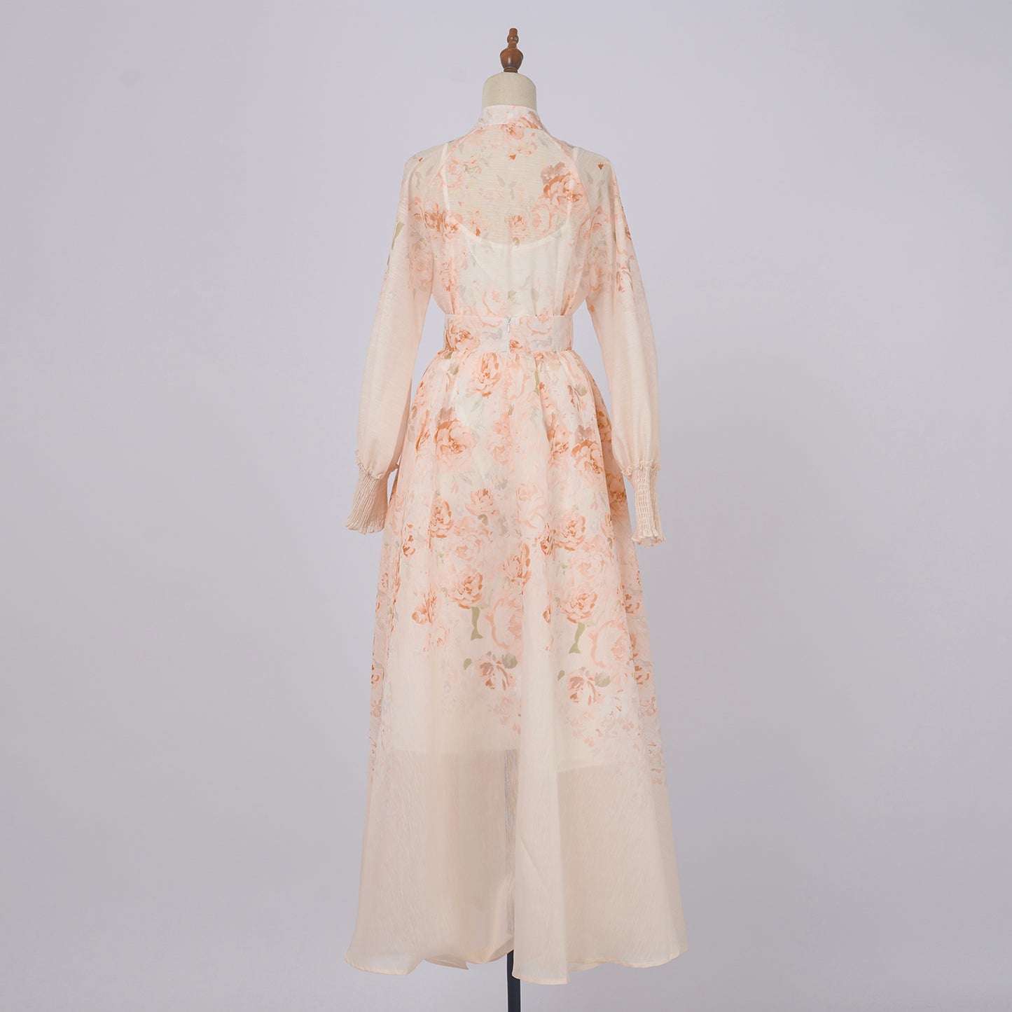 Blouse & High Waist Midi Skirt Set