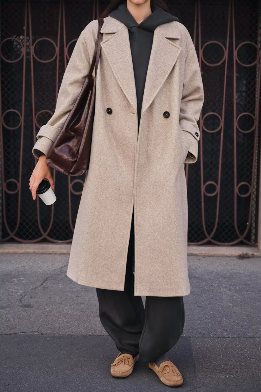 Elegant Soft Loose Overcoat Coat