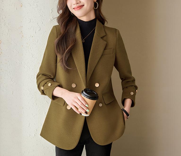 Woolen Mid Length Blazer