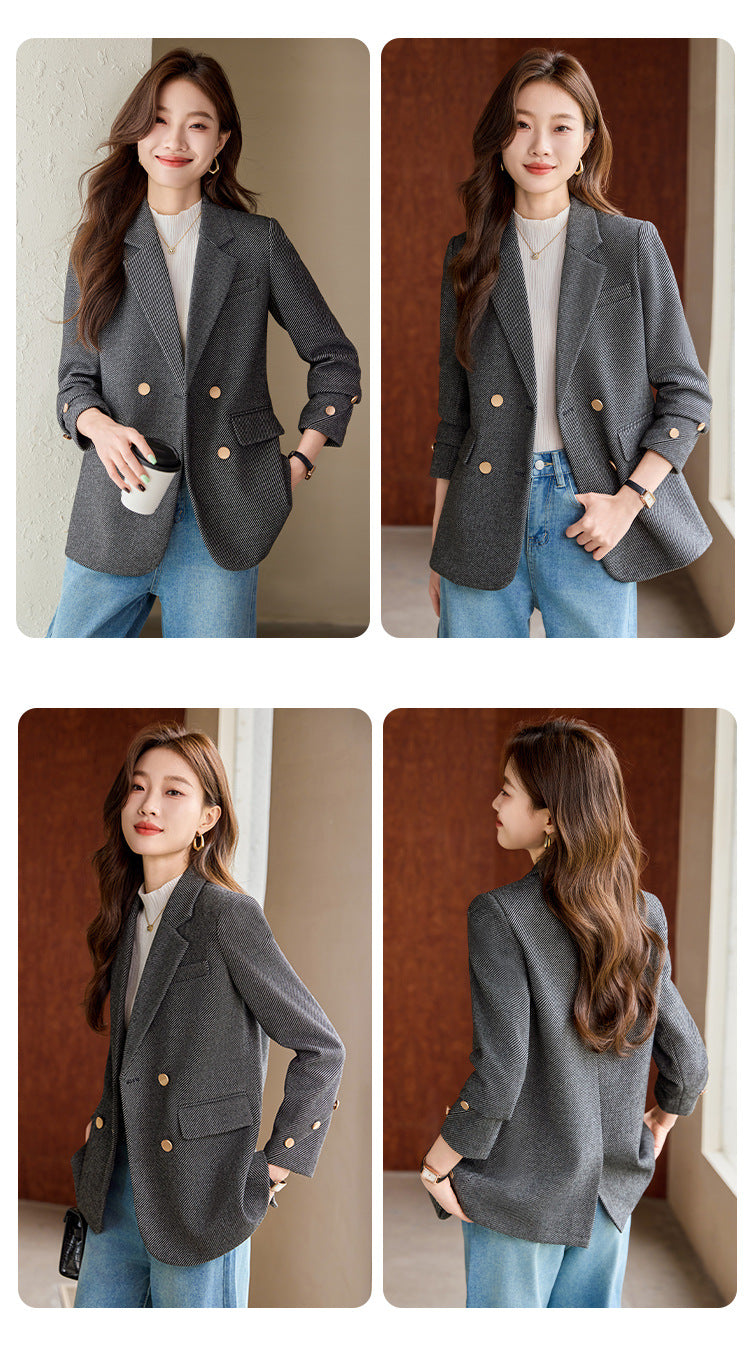 Woolen Mid Length Blazer