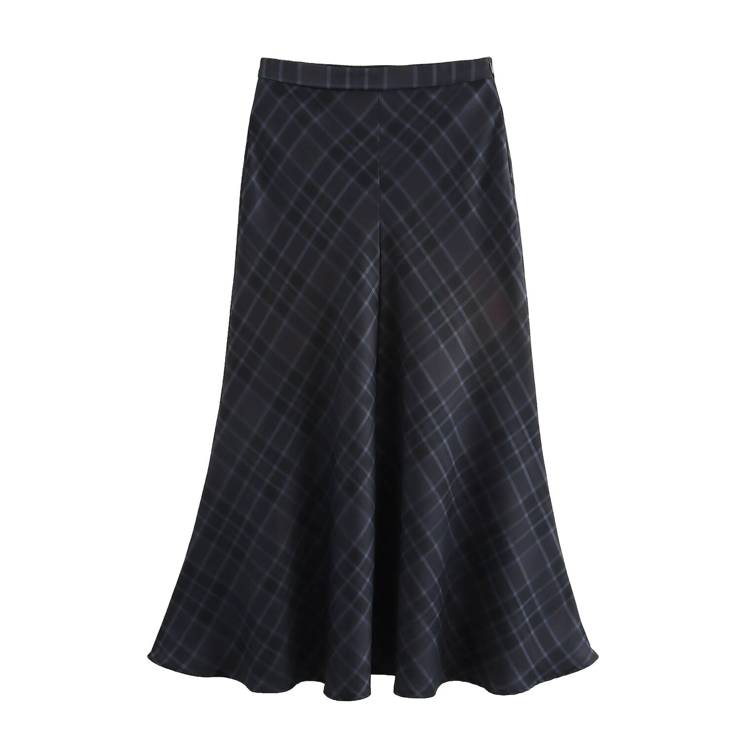 Plaid Midi Skirt