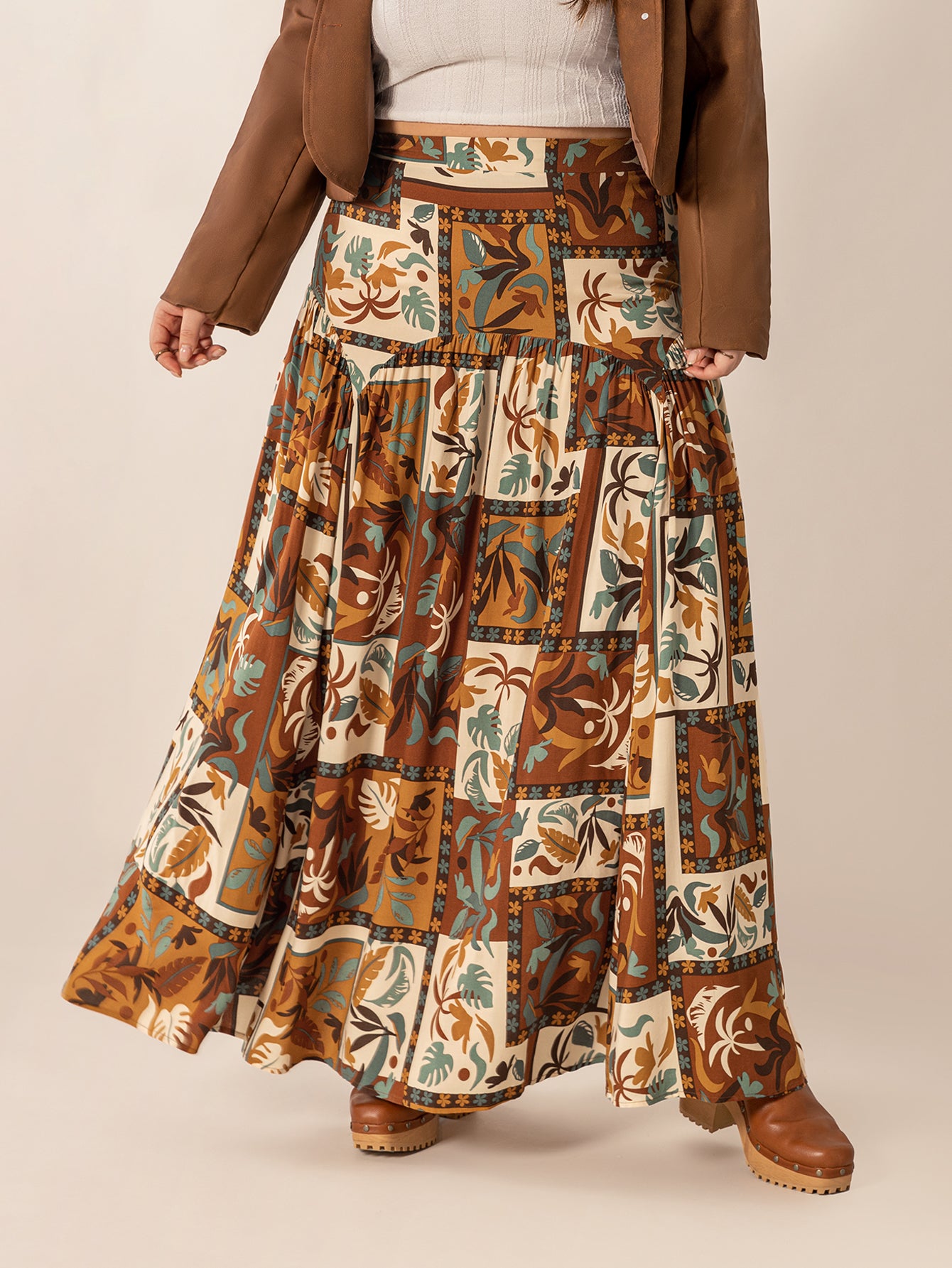 Bohemian Geometric Skirt