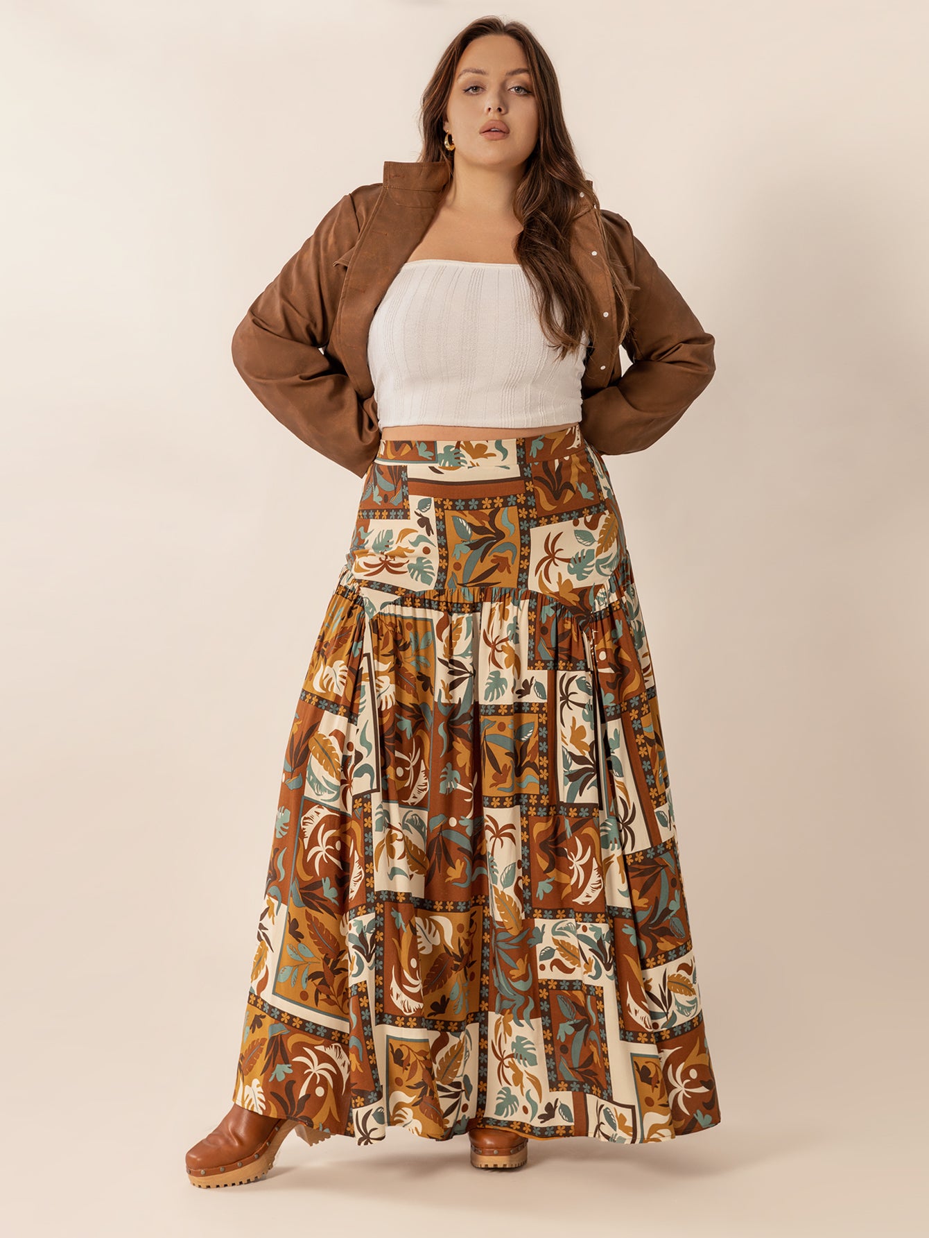 Bohemian Geometric Skirt