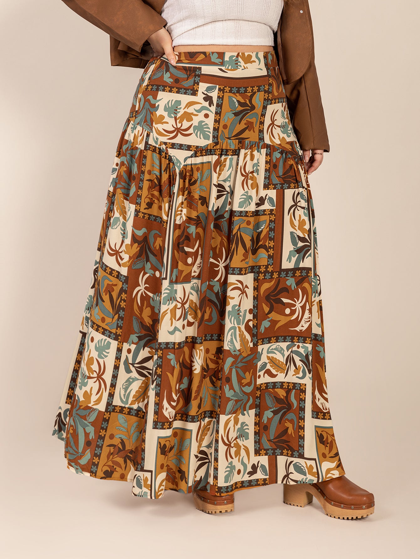 Bohemian Geometric Skirt