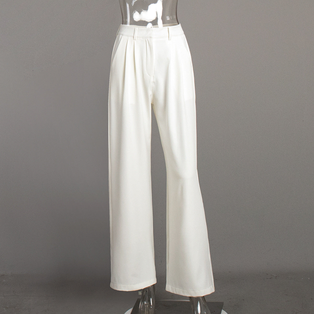 Pure White Wide Trousers