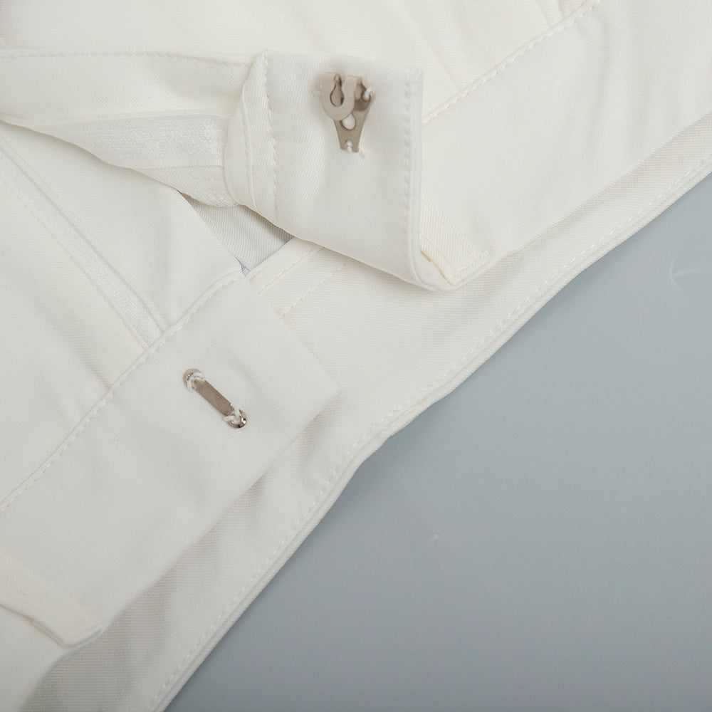 Pure White Wide Trousers
