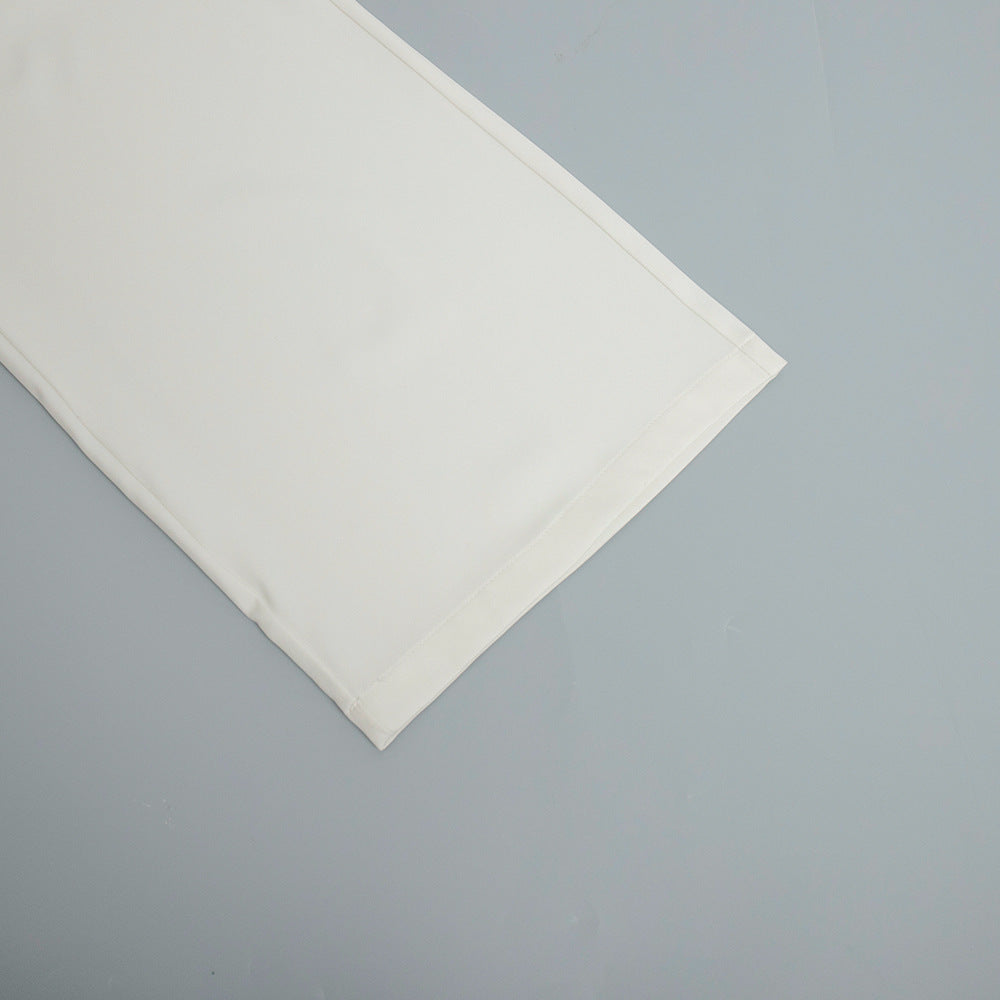 Pure White Wide Trousers