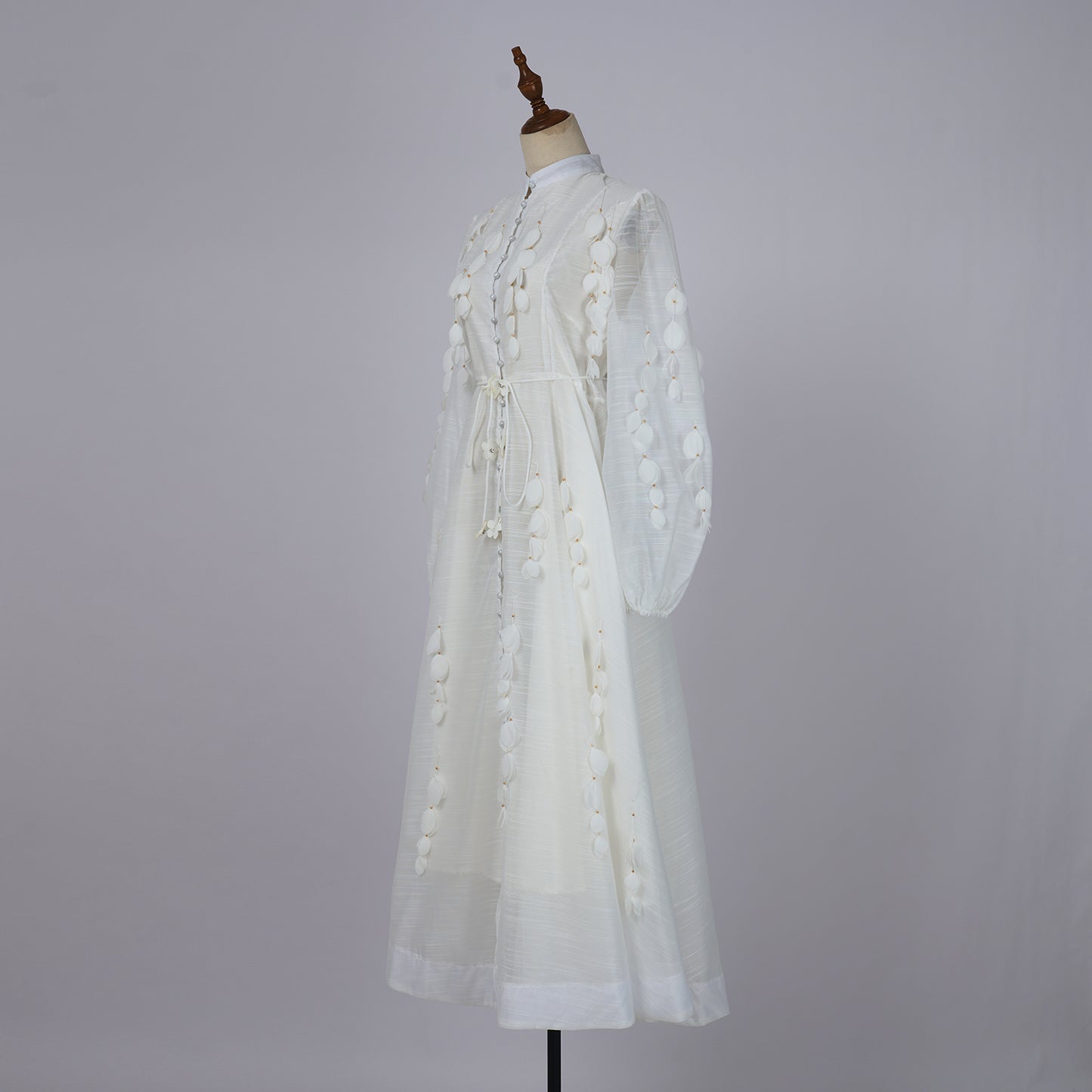 Long Sleeve Button Single Breasted Maxi Dress