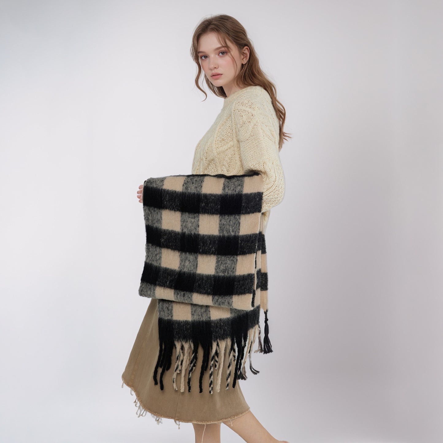 Checkerboard Plaid Scarf